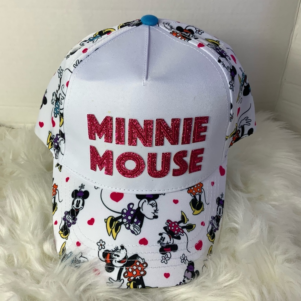 New Disney Parks women Minnie Mouse Youth Baseball Adjustable hat